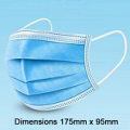 3 Ply Disposable Masks - Pkt of 10, 20, 50.